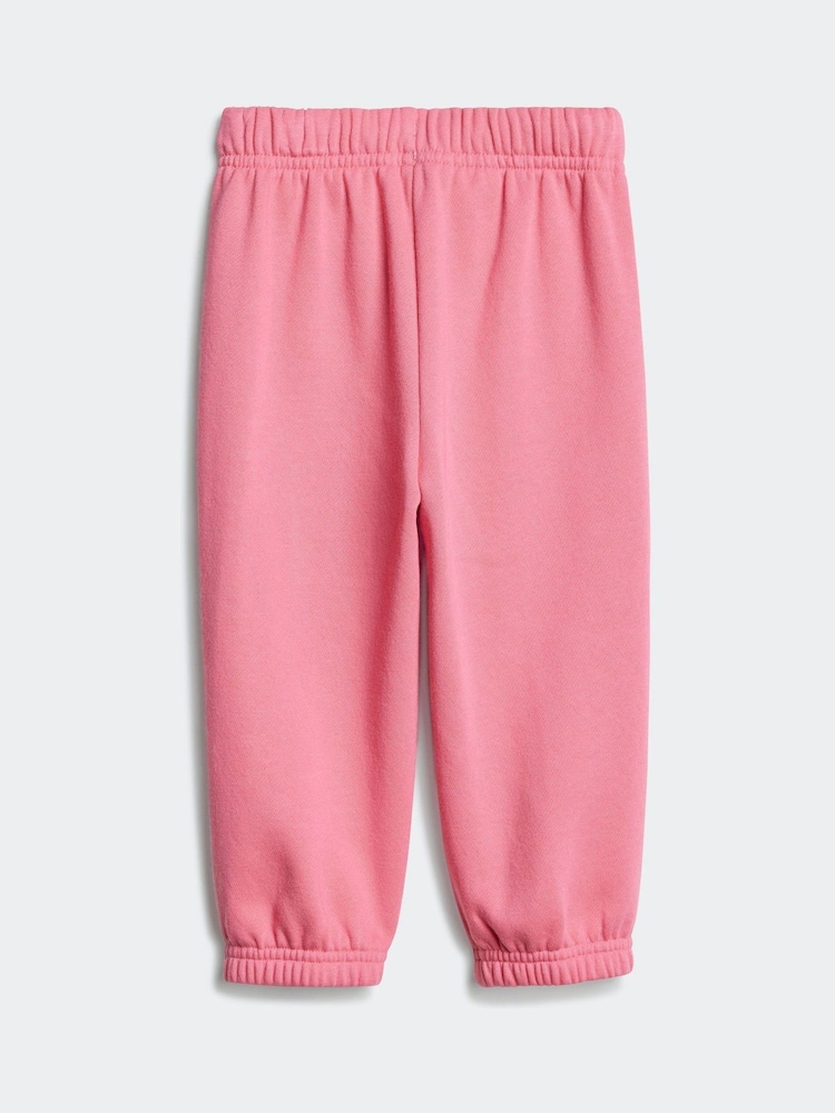 adidas Pink Essentials Logo Tracksuit - Image 4 of 7