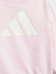 adidas Pink Essentials Logo Tracksuit - Image 5 of 7