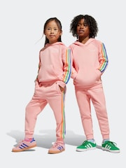 adidas Pink 3 Stripe Tracksuit - Image 1 of 9