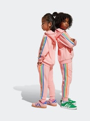 adidas Pink 3 Stripe Tracksuit - Image 2 of 9