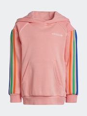 adidas Pink 3 Stripe Tracksuit - Image 8 of 9