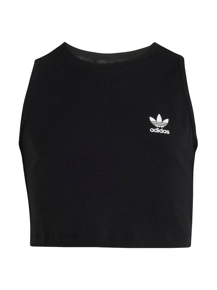 črna - adidas originals Rebrasti kratek; prirezan jopič - Slika 6 iz 6 črna - adidas originals Rebrasti kratek; prirezan jopič - Slika 6 iz 6