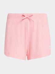 adidas originals Pink Ribbed Shorts - Image 6 of 6