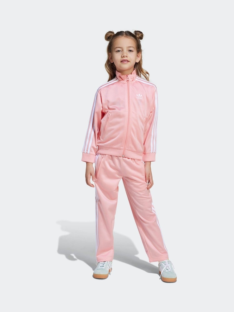 adidas Pink Firebird Tracksuit - Image 3 of 10