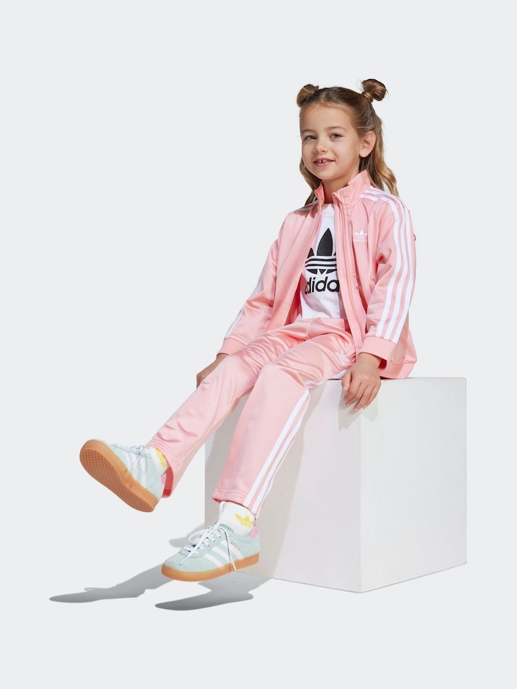 adidas Pink Firebird Tracksuit - Image 5 of 10
