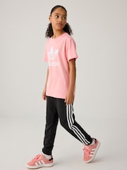 adidas originals Pink Trefoil 100% Cotton T-Shirt - Image 2 of 6