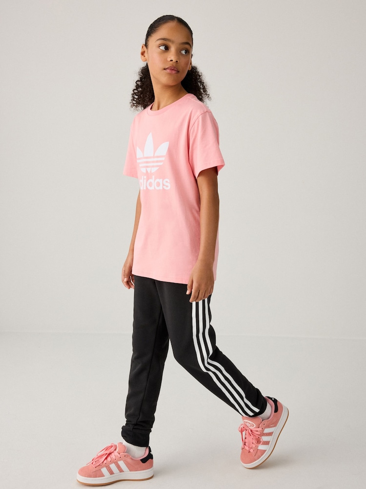 adidas originals Pink Trefoil 100% Cotton T-Shirt - Image 2 of 6