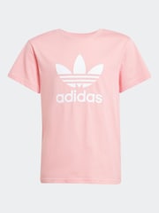 adidas originals Pink Trefoil 100% Cotton T-Shirt - Image 6 of 6