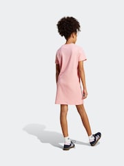 adidas Originals Pink Ribbed Dress - Image 2 of 6