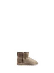PIECES Brown Faux Suede Slippers - Image 1 of 2