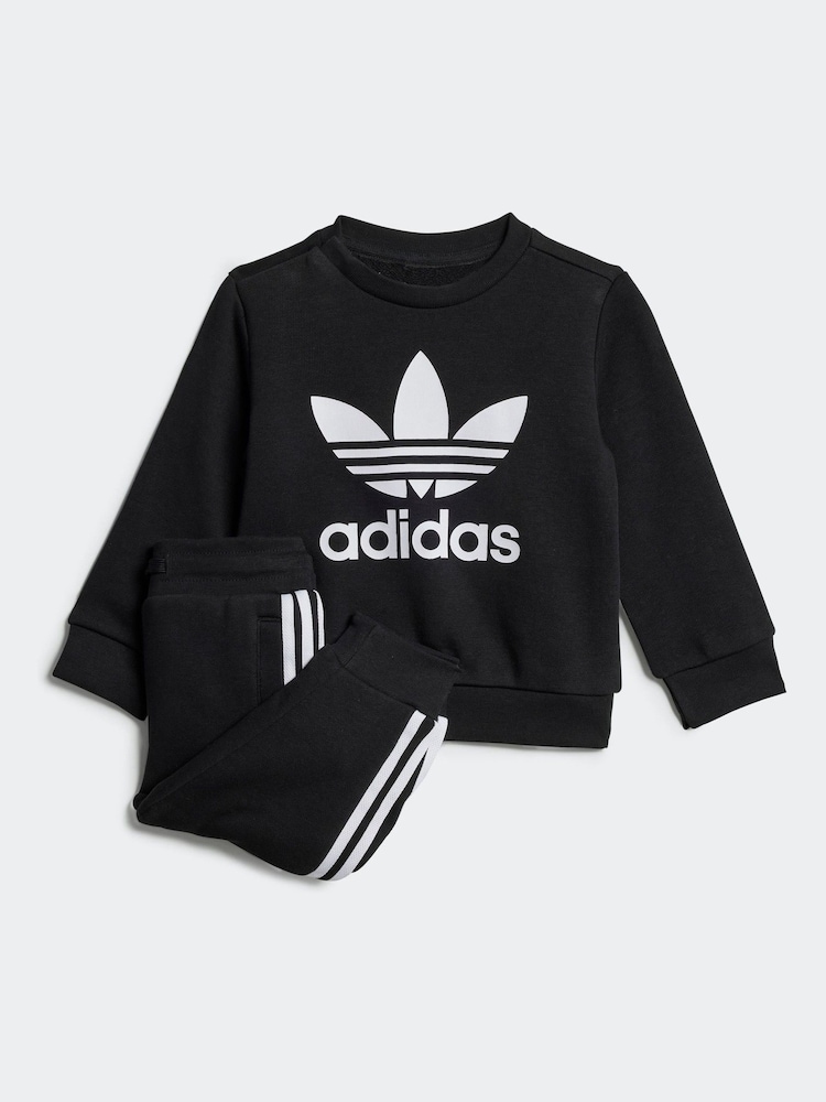 Negro - adidas Originals Infant Sweatshirt and Joggers Set - Imagen 1 de 7