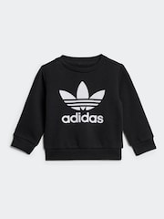 Negro - adidas Originals Infant Sweatshirt and Joggers Set - Imagen 2 de 7