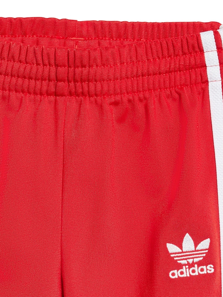 adidas Originals Red Infant Firebird Tracksuit - Image 5 of 7