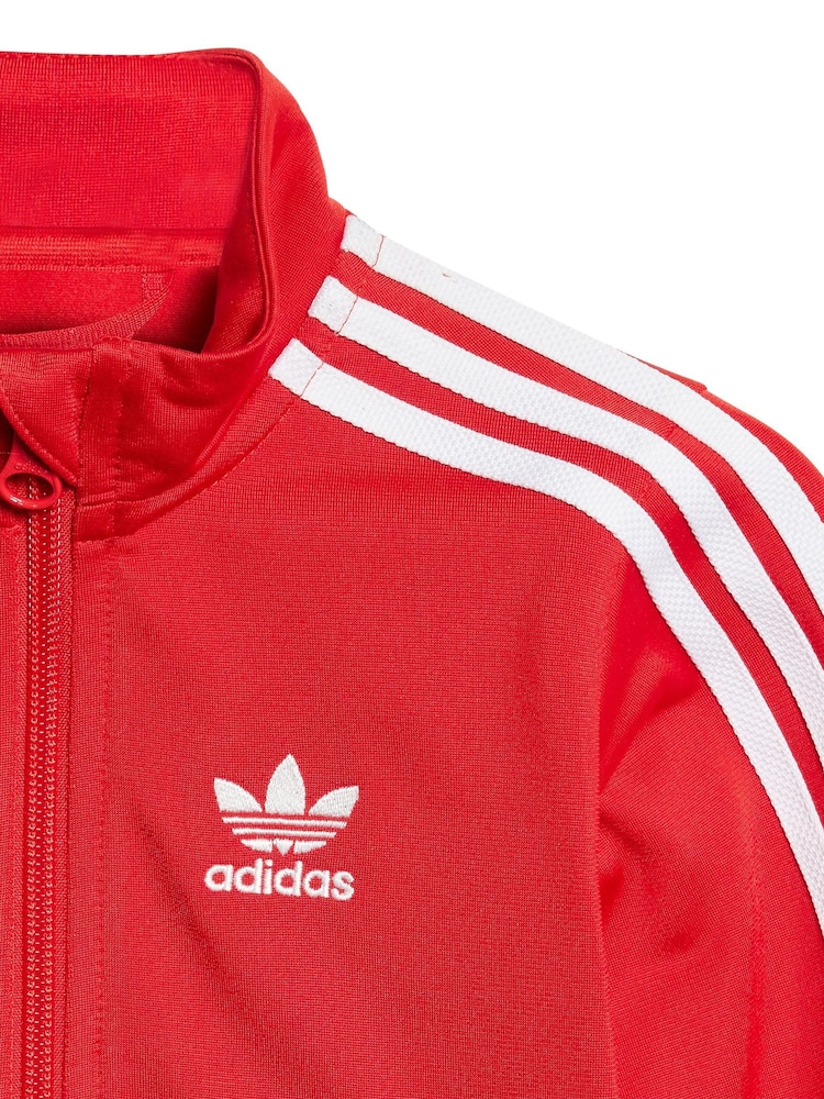 adidas Originals Red Infant Firebird Tracksuit - Image 6 of 7