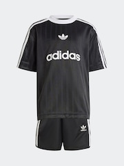 أسود - طقم من شورت وتيشِرت كرة قدم من adidas originals - صورة 6 من 8