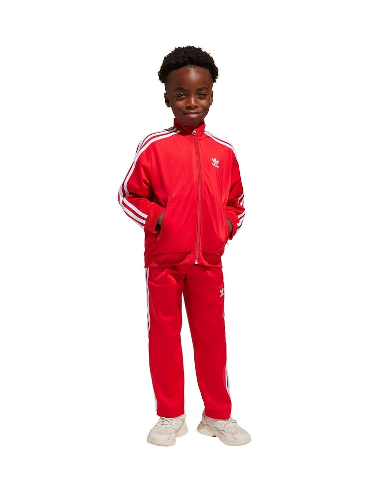 adidas originals Red Adicolor Firebird Tracksuit - Image 2 of 9