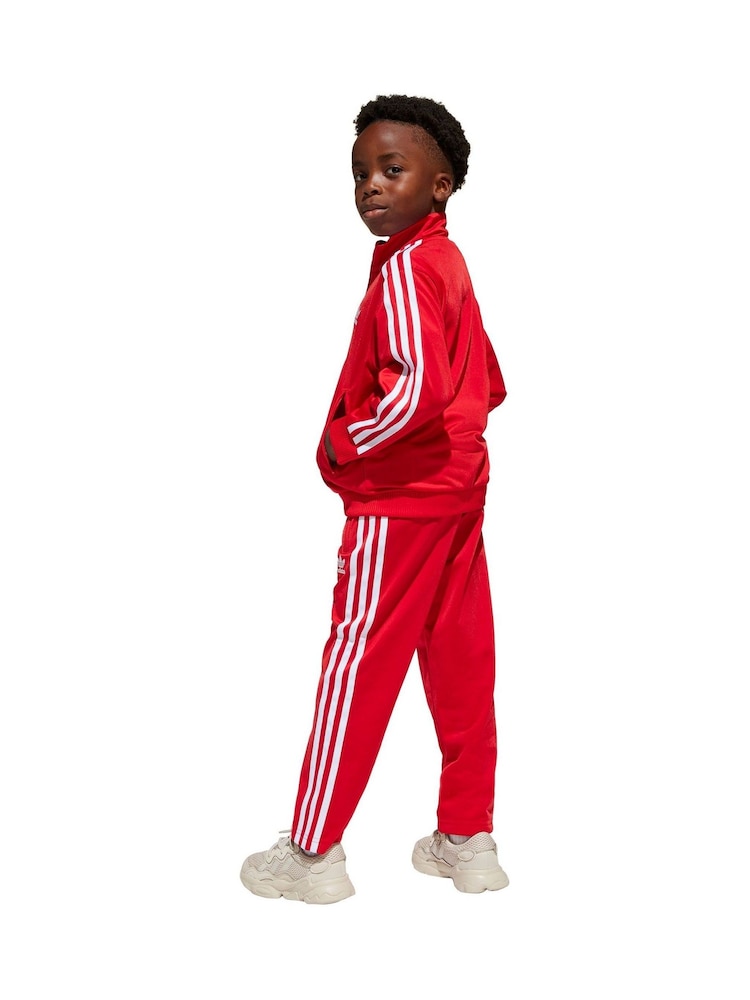 adidas originals Red Adicolor Firebird Tracksuit - Image 3 of 9