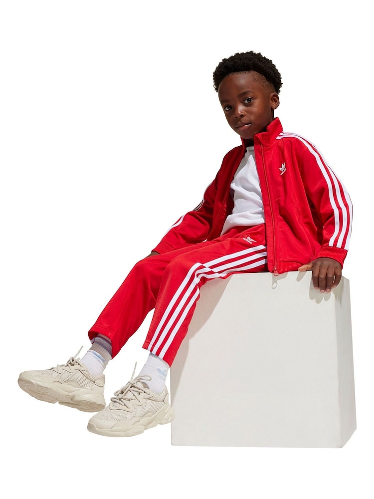 adidas originals Red Adicolor Firebird Tracksuit - Image 5 of 9