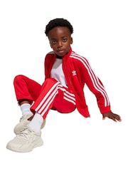 adidas originals Red Adicolor Firebird Tracksuit - Image 6 of 9
