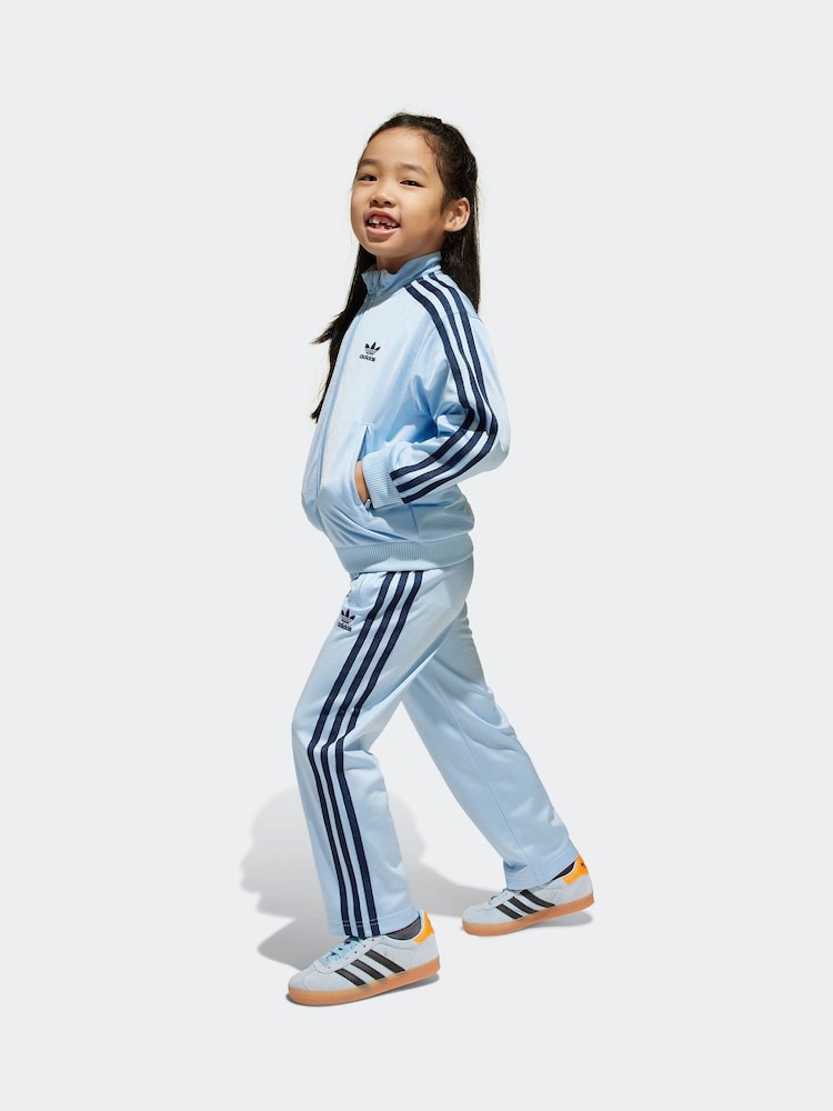 adidas originals Blue Adicolor Firebird Tracksuit - Image 6 of 10
