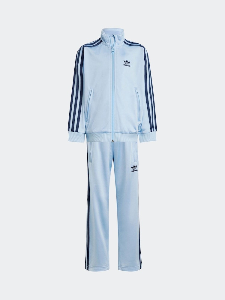 adidas originals Blue Adicolor Firebird Tracksuit - Image 8 of 10
