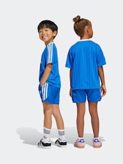 adidas originals Blue Football Shorts and T-Shirt Set - Image 2 of 10