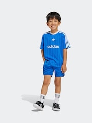 adidas originals Blue Football Shorts and T-Shirt Set - Image 3 of 10