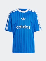 adidas originals Blue Football Shorts and T-Shirt Set - Image 9 of 10