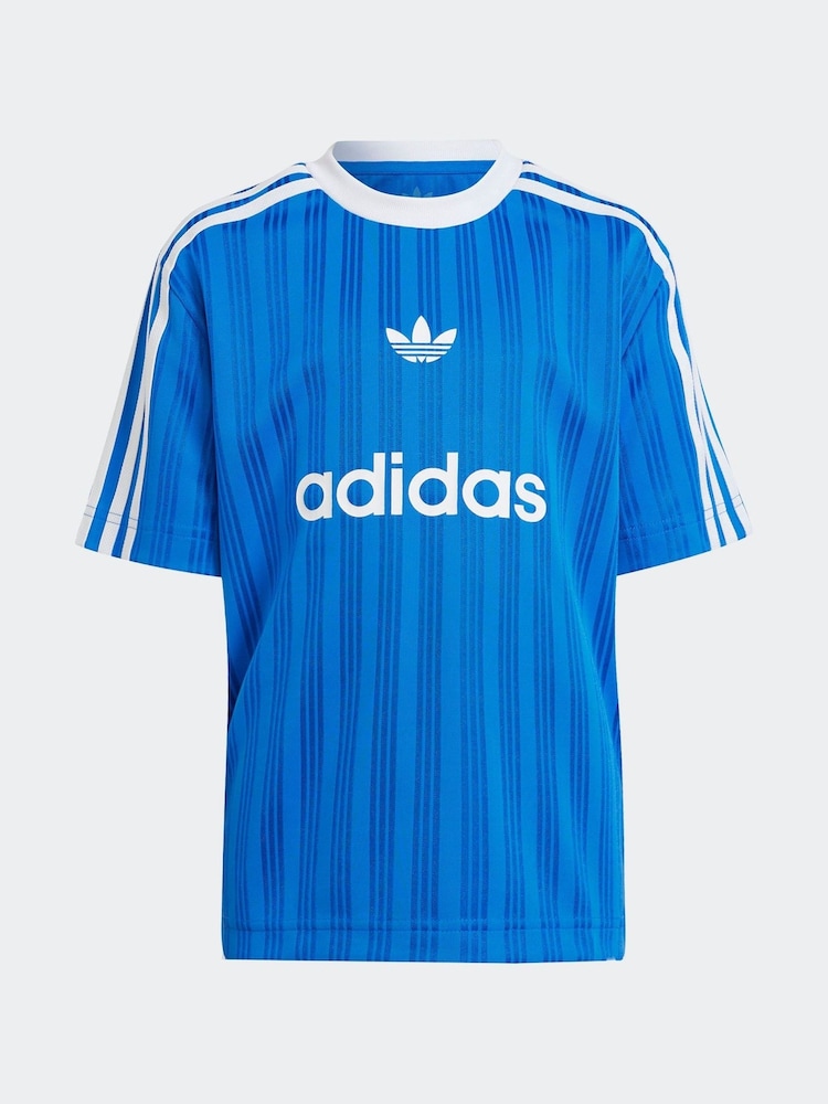 adidas originals Blue Football Shorts and T-Shirt Set - Image 9 of 10