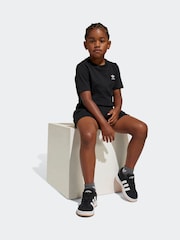 adidas originals Black 100% Cotton Shorts And T-Shirt Set - Image 3 of 7