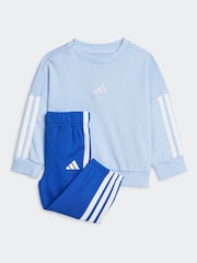 أزرق - adidas Essentials Infant Sweatshirt and Joggers Set - صورة 1 من 7
