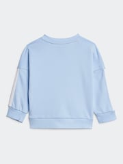 أزرق - adidas Essentials Infant Sweatshirt and Joggers Set - صورة 3 من 7