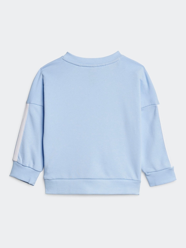 adidas Blue Essentials Infant Sweatshirt and Joggers Set - Image 3 of 7