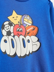 adidas Blue Essentials Fun Tracksuit - Image 11 of 13