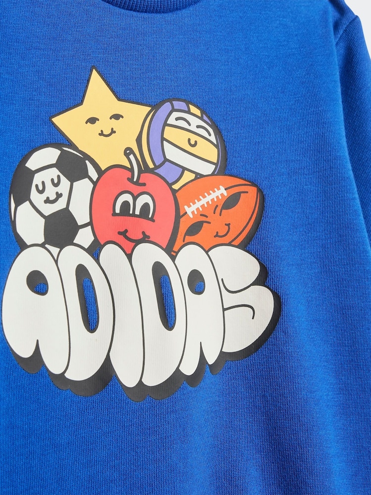 adidas Blue Essentials Fun Tracksuit - Image 11 of 13