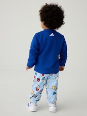 adidas Blue Essentials Fun Tracksuit - Image 3 of 13