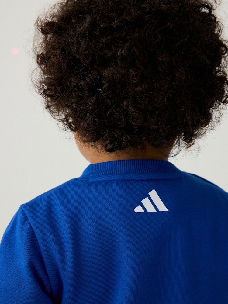adidas Blue Essentials Fun Tracksuit - Image 6 of 13