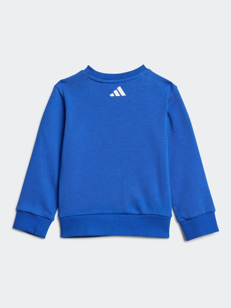 adidas Blue Essentials Fun Tracksuit - Image 9 of 13