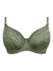 Fantasie Green Peridot Maya Bay Underwire Gathered Full Cup Bikini Top - Image 6 of 6