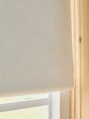 Light Natural Ready Made Textured Roller Blackout Blind - Image 4 of 7