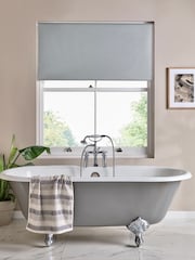 Light Grey Ready Made Textured Roller Moisture Resistant Blind - Image 1 of 7