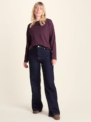 Tog 24 Purple Ivy Supersoft Cotton Boat Neck T-Shirt - Image 2 of 6