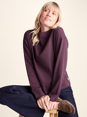 Tog 24 Purple Ivy Supersoft Cotton Boat Neck T-Shirt - Image 4 of 6
