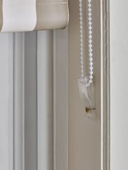 Natural Mink Ready Made Blackout Roller Blind Stripe Print - Image 4 of 6