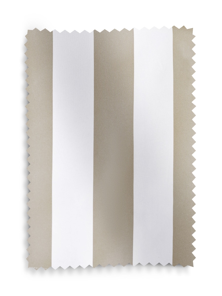 Natural Mink Ready Made Blackout Roller Blind Stripe Print - Image 6 of 6