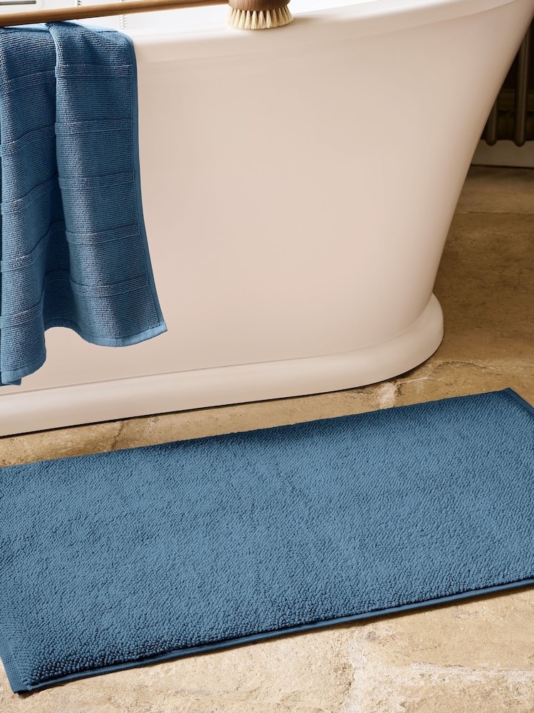 Christy Denim Highgate Turkish Cotton Bath Rugs - Image 1 of 3 Christy Denim Highgate Turkish Cotton Bath Rugs - Image 1 of 3