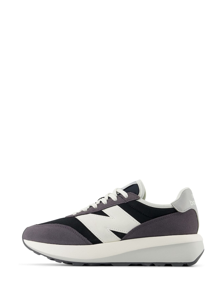 New Balance Grey/White Mens 370 Trainers - Image 2 of 8