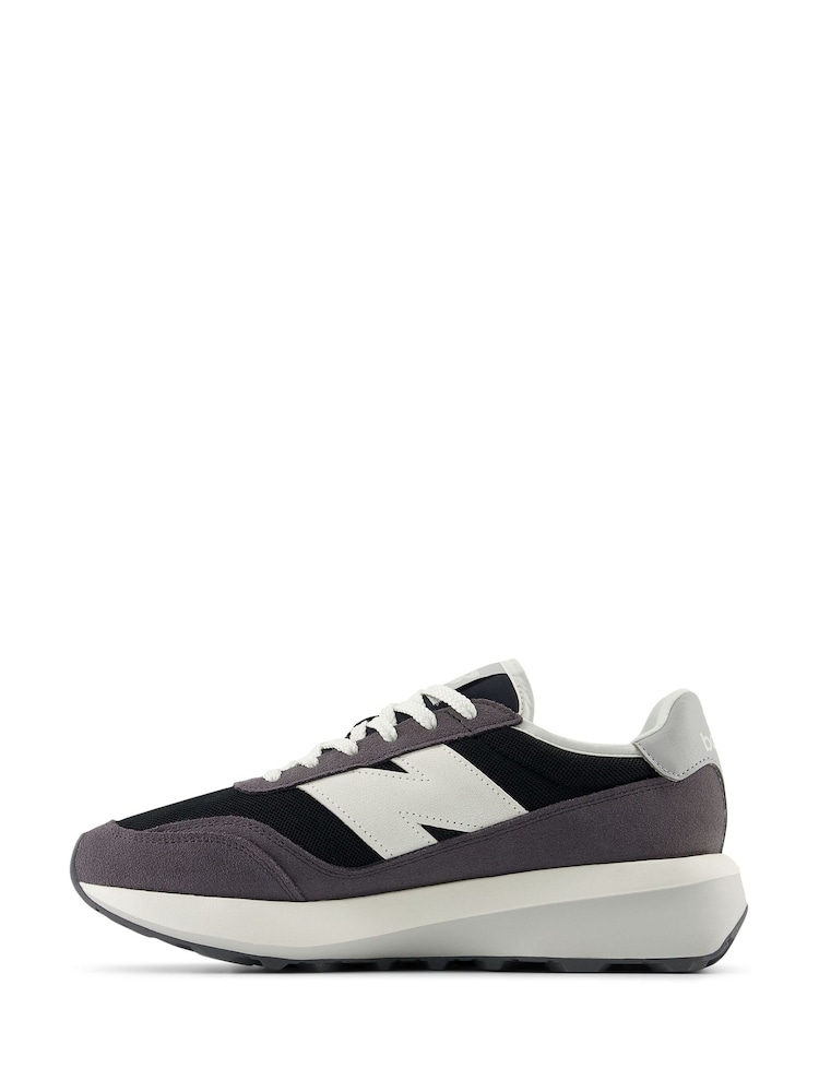 New Balance Grey/White Mens 370 Trainers - Image 4 of 8