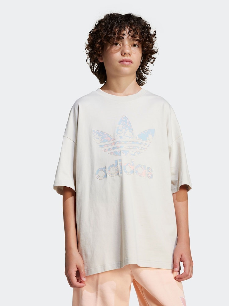 adidas Neutral Trefoil Loose 100% Cotton T-Shirt - Image 1 of 6