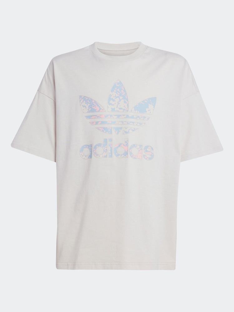 adidas Neutral Trefoil Loose 100% Cotton T-Shirt - Image 6 of 6